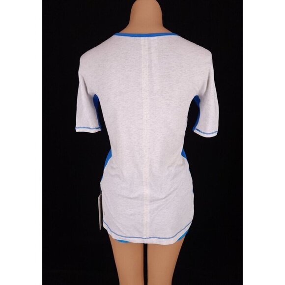 Lululemon Devotion Short Sleeve Tee 4 Beaming Blue Heathered Polar Cream NWT - Picture 5 of 15